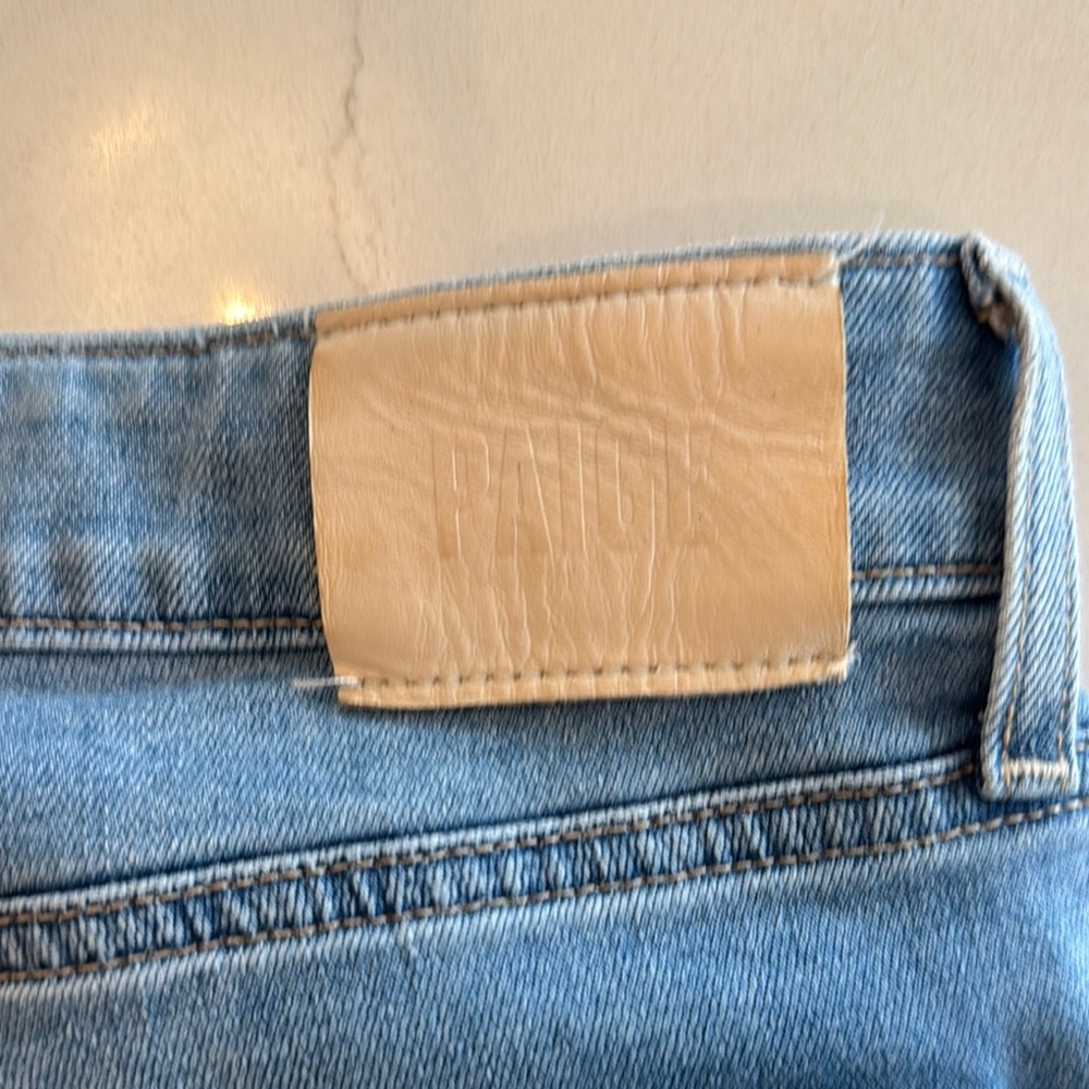 PAIGE Light Blue Wide Leg Jeans - Picture 5 of 9